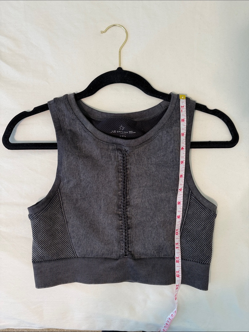 OFFLINE By Aerie Seamless Macrame Longline Sports Bra // Womens Large - Picture 8 of 11